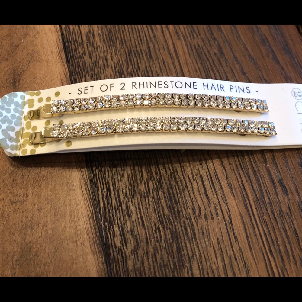 Rhinestone Hair Pins